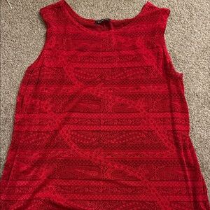 Vikki Vi Red Jacket & Sleeveless Blouse